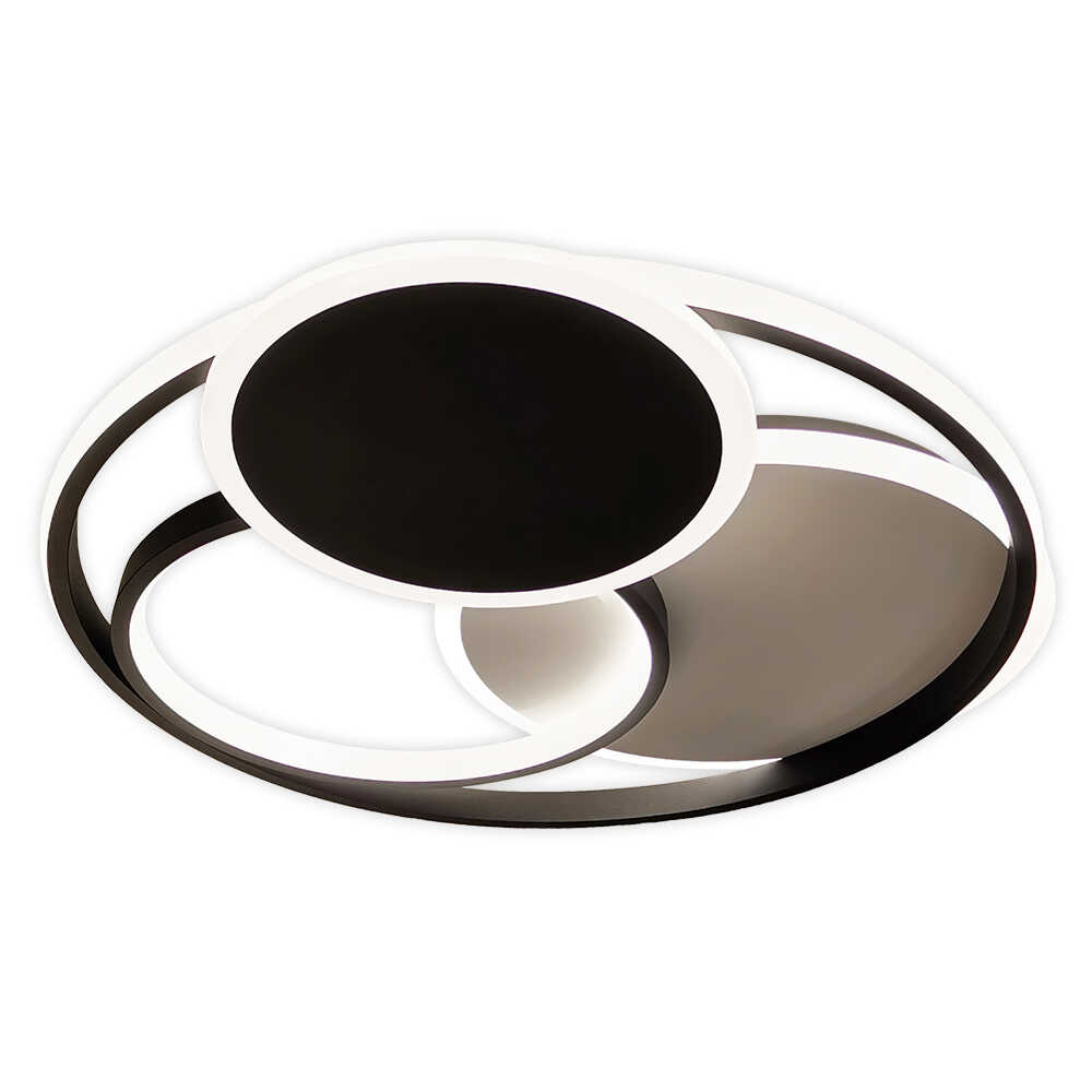 Светильник LED smart SPINER с пультом 100Вт 3000-6000K 7000Lm Круглый Черный 220525